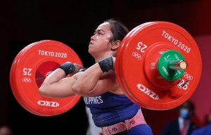 Philippine weightlifter Hidilyn Diaz Credit: © Yang Lei, Xinhua/Alamy Images 