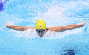 Emma Mckeon of Australia competes during the women's 100m butterfly final of the swimming competition at Tokyo 2020 Olympic Games in Tokyo, Japan, July 26, 2021.  Credit: © Du Xiaoyi, Xinhua/Alamy Images