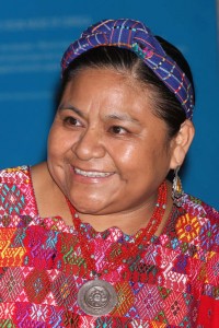 Rigoberta Menchú is a Guatemalan human rights activist. Menchú won the 1992 Nobel Peace Prize for her work in support of American Indians’ rights in Guatemala. © Robert Pitts, Landov