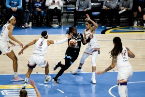 Chicago Sky player Kahleah Copper #2 in action during Game 4 of the WNBA Finals at Wintrust Arena on Oct. 17, 2021. Credit: © Shaina Benhiyoun, Sipa USA/AP Images