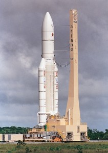 The Ariane 5 rocket is used chiefly to launch commercial satellites. The rocket was developed by the European Space Agency and a European company known as Arianespace. European Space Agency