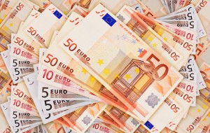 Bills of the euro, the common currency used by many member nations of the European Union, have replaced the currency of some individual countries. Almost none of the materials from which modern money is made are rare or valuable. Money’s value comes from its acceptance as a medium of exchange. Credit: © Shutterstock