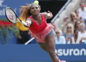 Serena Williams, an American tennis star, ranks among the most dominant players in women's tennis. She is noted for her muscular body, her powerful shot making, and her foot speed. © Leonard Zhukovsky, Shutterstock