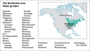 Northeast cultural area Credit: World Book map
