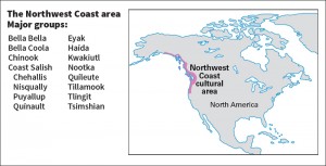 Northwest Coast cultural area Credit: World Book map
