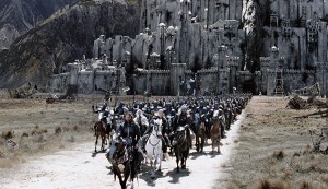 "The Lord of the Rings" consists of three epic motion pictures adapted from fantasy novels by the British author and scholar J. R. R. Tolkien. The filmed trilogy consists of The Fellowship of the Ring (2001); The Two Towers (2002); and The Return of the King (2003), shown here. Credit: Everett Collection