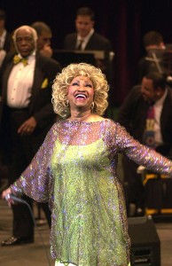 Celia Cruz was one of the greatest female singers in the salsa style of music. Cruz was born in Cuba and became internationally famous for her powerful voice, her exciting live performances, and her colorful costumes. Credit: AP/Wide World