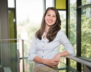 Katie Bouman is known for her work in compiling the first images of an event horizon—the “surface” of a black hole. Credit: © Caltech
