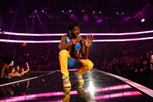American rap artist Lil Nas X performing at a music festival in 2019 in Las Vegas, Nevada. Credit: © Denise Truscello, Getty Images